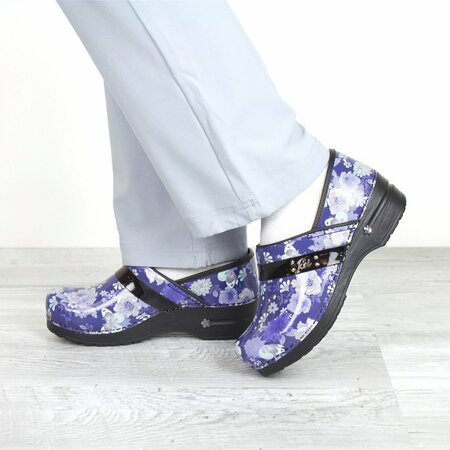 Sanita BUTTERFLY MELODY Women's Closed Back Clog in Flowers and Butterfly Print, Size 4.5-5, PR 73479906-005-36
